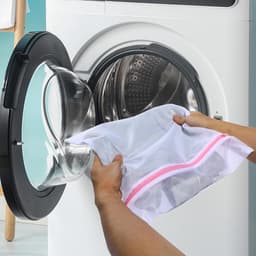 5-delige wasnetset - grof gaas - rechthoekige waszakken met rits - beschermt en voorkomt vervorming - ideaal voor delicate kleding - sweaters - shirts - ondergoed — thumbnail 4