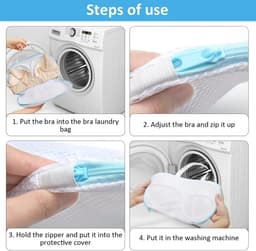 Dailygoods- Waszak - Waszak voor bh's - Waszakken voor wasgoed - Wasnet voor delicate kleding - Bescherming tegen schade - Multifunctionele opbergzak — thumbnail 3