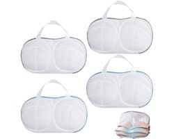 Set van 4 Wasnetten voor Bh's, Ondergoed en Delicate Kleding, Beschermt en Verstevigt tijdens het Wassen