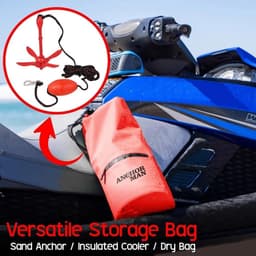 Paddenstoelanker Bootanker - Kajakanker Jetskianker - Boot Stabiliseren - Hybride Paddenstoelontwerp - 1.59 kg - Zwart — thumbnail 2