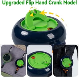 Uittrekbare Waslijn, Antislip Draagbare Waslijn, Reiswaslijn 10m, 10 Vasthoudlussen en 20 Knijpers, voor Buitenlucht Kamperen Reis Accessoires (Groen-B) — thumbnail 3