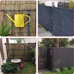 Privacy Scherm Clips - Montage Bevestigers - Buiten Privacy Creëren - Onbreekbare PVC Constructie - 100 Stuks - Zwart — thumbnail 4