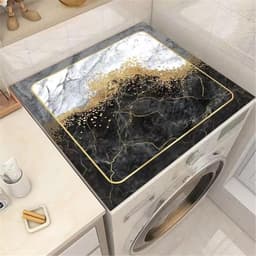 Wasmachine Droger Mat - Apparaat Beschermer - Apparaten Beschermen - Antislip Rubber Bodem - 60x60cm - Grijs — thumbnail 2