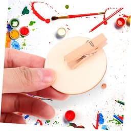 Houten Clips - Mini Klemmen - Foto's Ophangen - Creatieve Decoratie - 20 Stuks - Houtkleur — thumbnail 3