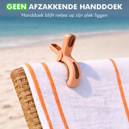 Travelhawk handdoekklemmetjes - 12 Stuks - Wasknijpers - Knijpers - Vakantie - Wit, Groen, Bruin — thumbnail 3