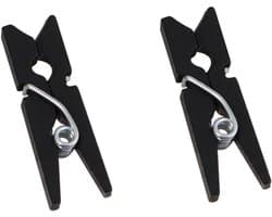 Mini Houten Klemmen - Ambachtelijke Clips - Foto Decoratie - Multifunctionele Clips - 300 Stuks - Zwart