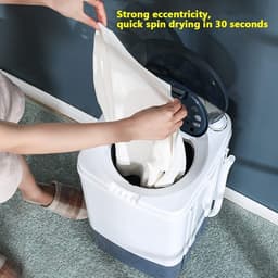 Elektrische Wasdroger - Centrifuge machine - Vocht verwijderen - Draagtijd verkorten - 10 kg capaciteit - Wit — thumbnail 3