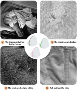 Allecto - Waszakken voor Bh - Bescherming in de Wasmachine - 3 Stuks - Duurzaam en Handig - Wasbescherming - Geschikt voor Delicate Kleding - Kleur... — thumbnail 2