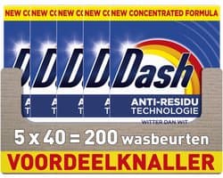Dash Waspoeder - Witter Dan Wit - 5 x 40 Wasbeurten