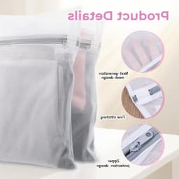 Wasmachine Wasnet 4 Stuks, 30 x 40 cm, Praktische Waszak met Rits voor Kleding, Sweaters en Ondergoed — thumbnail 5