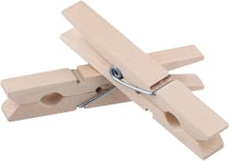 Dailygoods- Houten Wasknijpers 300 Stuks - Berkenhout - 7,2 cm - Knijpers voor Knutselen - Decoraties - Hoge Kwaliteit — thumbnail 4