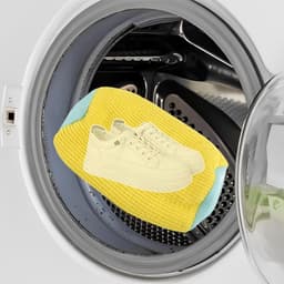 Dailygoods - Vastsea Schoenpoetszak, Schoenpoetszak voor Wasmachine, Waszak voor Schoenen, Herbruikbare Schoenwaszak voor Alle Schoensoorten en Maten, Geel, Eenvoudige Stijl — thumbnail 4