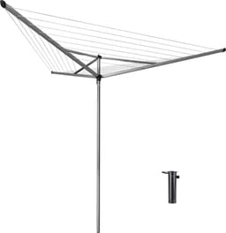 Brabantia Essential Droogmolen - met Betonanker - 30 m - Metallic Grey — thumbnail 1