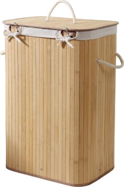CALICOSY - Rechthoekige bamboe wasmand 70L - H60 cm — thumbnail 3