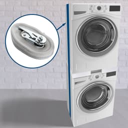 CLP Opbouwmeubel voor wasmachines - Ombouw - Verhoger - Rek - Aansluitframe - wit — thumbnail 4