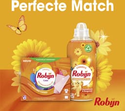 Robijn - Wasmiddeldoekjes - Color - 100% oplosbare doekjes in een kartonnen verpakking - 160 wasstrips — thumbnail 4