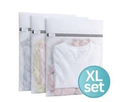 RENALUX - Waszakjes met Rits - Waszakken voor Wasgoed - Waszak - Laundry Bag - Waszakje Lingerie - Waszakjes Groot - Waszak Groot - Wasnet - Wasnetten - Waszakken met Rits - 3 Stuks - 30 x 40 cm — afbeelding 1