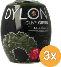 Dylon Textielverf Olive Green - 3 x 350 gr - Voordeelverpakking — thumbnail 5