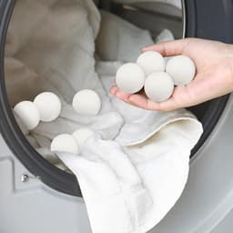Set van 9 natuurlijke droogballen van 100% schapenwol voor wasdroger — thumbnail 5