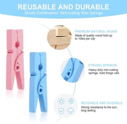 Mini Wasknijpers voor Foto's - 110 Stuks Kleurrijke Decoratieve Clips voor Bruiloft en Feest — thumbnail 3