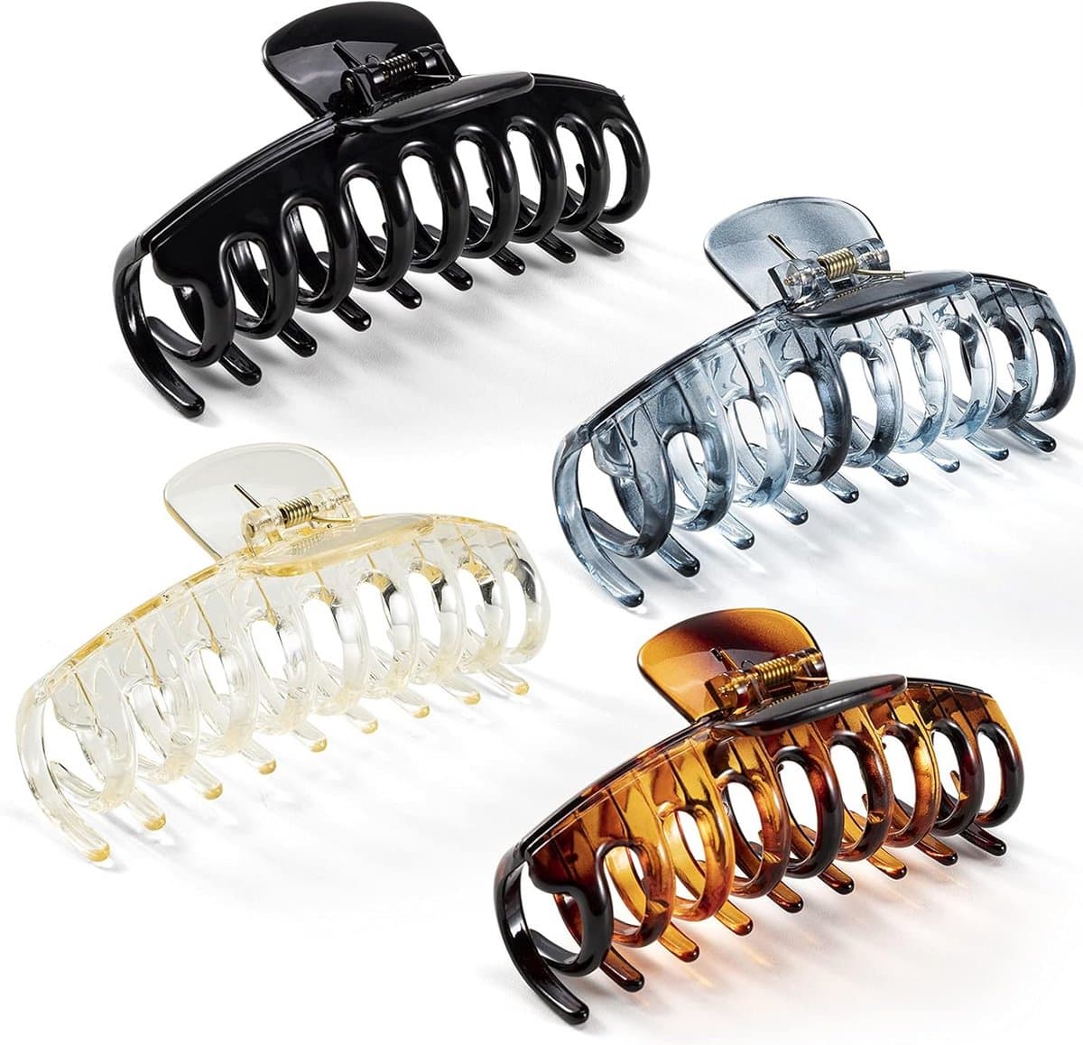 Haar klauwclips voor dik haar - Antislip haarklemmen 10,3 cm | 4 stuks — afbeelding 1