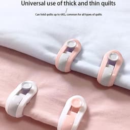 8 stuks clips voor het vastzetten van gordijnen, kleding en sokken - antislip opbergclips voor dekbedovertrekken — thumbnail 4