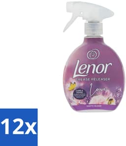 Lenor – Crease Releaser Spray – Love Exotic Bloom – Kreukverwijderaar & Textielverfrisser – 500 ml - Voordeelverpakking - 12 stuks — thumbnail 1