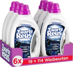Zwarte Reus Gel - Vloeibaar Wasmiddel - Zwarte en Donkere Was - 6 x 19 Wasbeurten - Voordeelverpakking — thumbnail 1