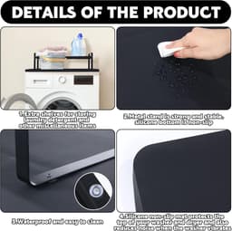 Universele Wasmachine Droger Aanrecht met Antislip en Opbergruimte — thumbnail 5