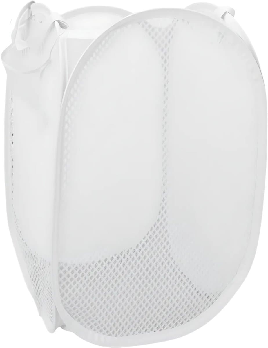 Gerimport Wasmand flexibel/opvouwbaar - wit - kunststof - 30 x 30 x 50 cm - 55 liter — afbeelding 1