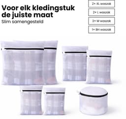 Waszakken - 7 Stuks - Wasnetten - Bescherm je Wasgoed en Wasmachine - Packing Cubes - Travel Organizer - Waszakje - Wasnetje — thumbnail 4
