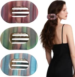 Set van 3 Platte Haarspeldjes met Klem - Duckbill Model voor Dik en Dun Haar — thumbnail 1