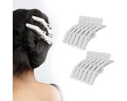 12x Professionele Gesegmenteerde Krokodillenharen Clips voor Styling en Kapsalongebruik