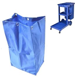 Schoonmaakkar Zak – 75 liter – Blauw – Waterdicht – Grote Capaciteit – Voor Hotel & Horeca – Vervangingszak — thumbnail 1