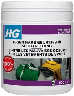 3 x HG - Wasruimte - Tegen Nare Geurtjes In Sportkleding - Wasmiddeltoevoeging - 500 g - Voordeelverpakking - 3 stuks — thumbnail 2