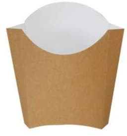 Frietzakjes - Bruin - 165 g - Gerecycled Karton - Voor Afhaalverkoop — thumbnail 4