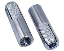 Ankers M10 - Wandpluggen Beton - Bevestigen Materialen - Gegalvaniseerd Staal - M10 x 40mm - Zilverkleurig