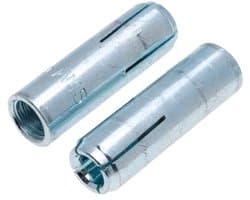 Inslagankers - Stalen expansieanker - Zware bevestiging - Interne schroefdraad - M10 10 stuks - Zilverkleurig