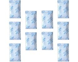 10 x 10 gr silicagel Tyvek-pakketten. Zuivere, veilige en herbruikbare silicagel droogzakjes. Hernieuwbare ontvochtigerzakken - Vocht absorberen.