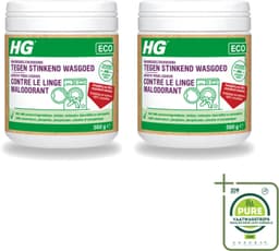 2 x HG ECO - Wasmiddeltoevoeging Tegen Stinkend Wasgoed - Effectieve Formule - 16 Wasbeurten - 500 g - Grootverpakking - Vaatwasstrips - Wasmiddel - Stankmoleculen - Wasgoed - Wasmiddeltoevoeging - Stinkend Wasgoed — thumbnail 1