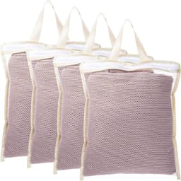Set van 4 kleine wasnetten voor delicate was, ideaal voor lingerie, sokken en babykleding - duurzaam en handig voor in de wasmachine, 30x25 cm — thumbnail 1