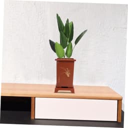 1set Eenvoudige Orchidee Bloempot Hoogwaardige Resin Flowerpot Met Tray Filtercover Voor Balkon Patio Huiskamerdecoratie Voor Thuis Kantoor — thumbnail 3
