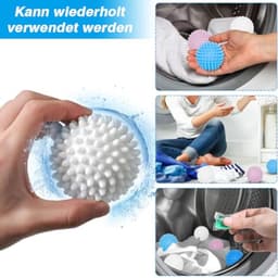 Set van 12 Herbruikbare Drogerballen voor Kleding — thumbnail 5
