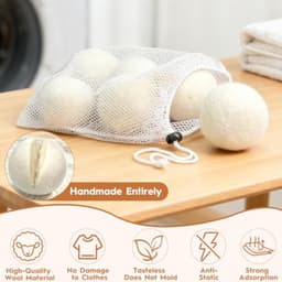 Droogballen voor wasdroger - 100% ecologisch - Diameter 8 cm — thumbnail 5