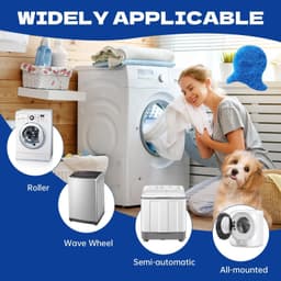 Set van 5 Anti-Haarballen voor Wasmachine - Herbruikbare Dierenhaarvanger — thumbnail 5