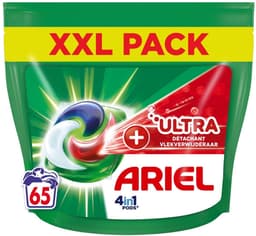 Ariel – 4in1 Pods – Ultra Vlekverwijderaar – 65 wasbeurten - Voordeelverpakking - 4 stuks - Krachtige waspods - 4in1 pods — thumbnail 2