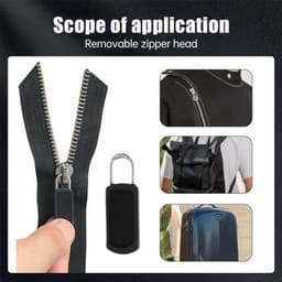 12-delige reparatieset met ritssluiting voor universele vervangende rits met afneembare schuiver - compatibel met koffers, laarzen, jassen en rugzakken — thumbnail 2