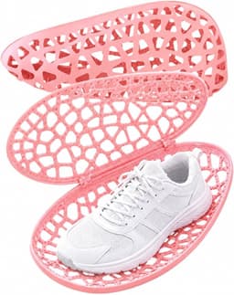 Schoenwasmachinezak 2 stuks, Sneakerwasmachinezak, Sneakerswaszakken, Opvouwbare schoenreinigingszakken (Roze) — thumbnail 3