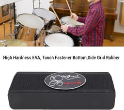 Basdrum Anker - Pedaal Stopper - Stabiliteit tijdens Spelen - Antislip Grip - 25 cm Lengte - Zwart — thumbnail 3
