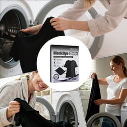 Zwarte Kledingverf - Textielverf Lakens - Kleding Opfrissen - Niet-vervagend - 15 stuks - Zwart — thumbnail 4
